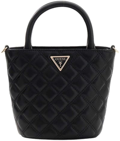 GUESS schoudertas handtas Giully II Mini Tote Black beige