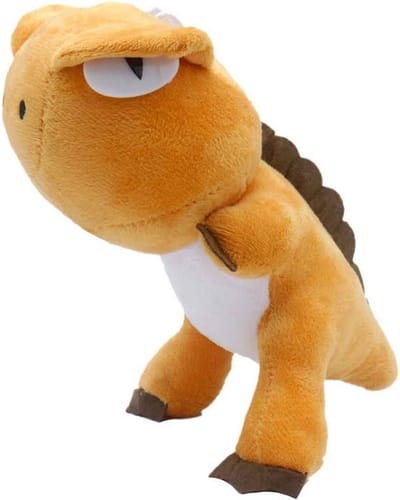Deze zachte Dino knuffel hoort er gewoon bij. (21x12cm) Deze dino knuffel heeft een zuignapje om hem op te kunnen hangen. Een ontzettend leuk cadeau voor Sinterklaas of Kerst. Voor uzelf of Bestel Een Cadeau.