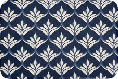 Badmat 90x60 cm - Antislip - Modern - Ontwerp - Blauw - Badmatten voor badkamer - Badkamermat - Douchemat - Badkamer mat