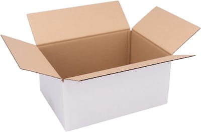 500 Stek Witte Verhuisdozen / Verzenddozen Kartonnen Dubbelwandig 300x215x140 mm