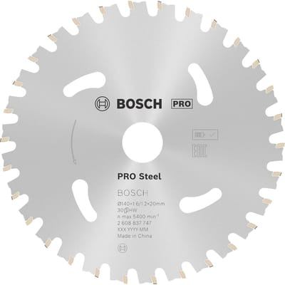 Bosch PRO Steel accuzaagblad voor cirkelzagen 140 x 1,6 x 20 mm -...