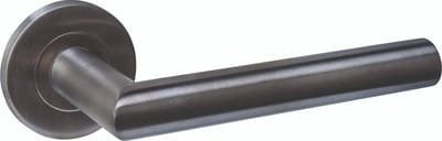 Intersteel Deurkruk Q 01 op rozet verdekt ø52x6mm PVD antraciet