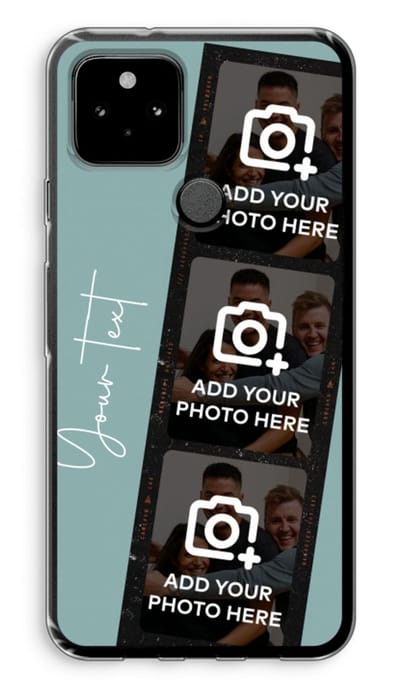 Gepersonaliseerd - Case Company® - Hoesje geschikt voor Google Pixel 5 hoesje - Filmrol N°1 - Soft Cover Telefoonhoesje - Bescherming aan alle Kanten en Schermrand