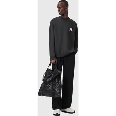 AllSaints Icon Crew Washed Black Taglia: XS | Maglioni a maglia Outlet | Uomo | Nero