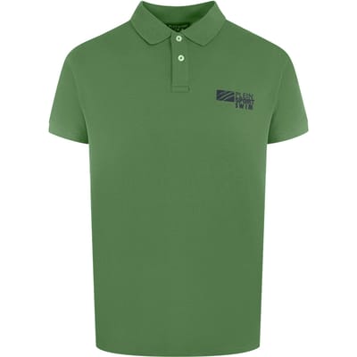 Klassieke Korte Mouwen Kraag Logo Polo Shirt in Groen