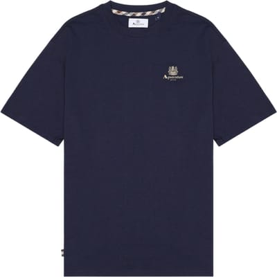 Aquascutum Active Small Logo Marineblauw T-shirt