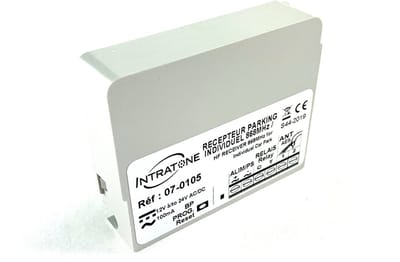 Intratone RF Ontvanger in behuizing, 1 kanaals.