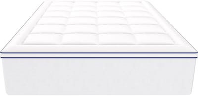 Matras Topper, Queen Size，76,2 Mm Dik， Traagschuim en Vezelvulling，Verwijderbaar, Wasbaar， Ergonomisch, Drukverlagend， Koel，Ademend voor Mensen Die Transpireren Tijdens het Slapen