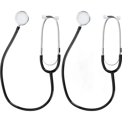 Klinische Stethoscoop Dubbele Kop Onderwijsmaterialen Cardiologie Stethoscoop voor Volwassenen Kinderen white