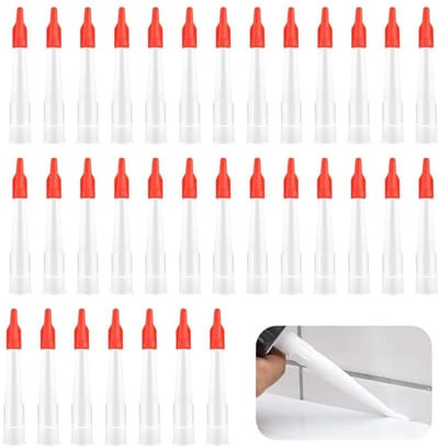 EXCITAT 30 sets - Lijmspuitmonden - Kitspuitmonden - Kitgereedschap - Geschikt voor toiletten, badkamers, keukens en woonkamers