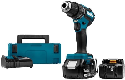 Makita DHP485RFJ 18V Li-Ion accu klopboor-/schroefmachine set (2x 3.0Ah accu) in Mbox - koolborstelloos
