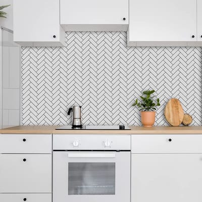Dailygoods- Tegelstickers Set van 10 - Muurstickers voor Keuken - Muurstickers voor Badkamer - Peel en Stick - Decoratie voor Glad Oppervlak - Eenvoudig te Verwijderen - Muursticker