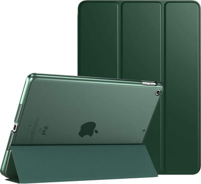 YONO Hoes geschikt voor iPad 9 10.2 inch - 9e Generatie - 8e - 7e - 2021 - 2020 - 2019 - Case Cover - Tablet Hoesje - Donkergroen