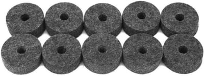 Vilt Pads - Cymbal Beschermers - Drum Onderdelen - Voorkomt Metaal Contact - 4 cm Diameter - Grijs