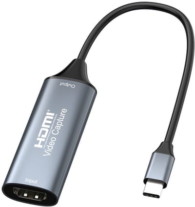 Video Capture Card HDMI naar USB-C – 4K Adapter Kabel – Game Capture voor Nintendo Switch, PlayStation, Xbox, Laptop, Mac & Windows – Live Streaming & Opname – Zwart