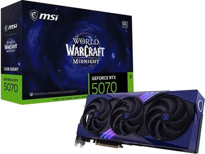 MSI NVIDIA GeForce RTX 5070 World of Warcraft Midnight Void Edition OC - Videokaart - 12GB - GDDR7 - PCIe 5.0 - 1x HDMI 2.1b - 3x DisplayPort 2.1a