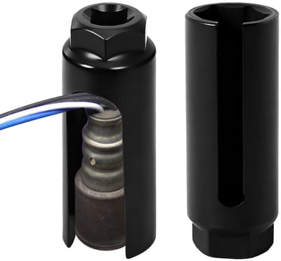 Lambda Sonde Steeksleutel 22mm - 1/2 Inch Moer Sleutel met Brede Uitsparing voor Veilig Gebruik en Bescherming van Draden