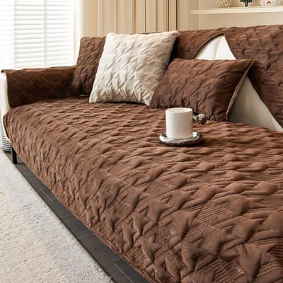 Bankzitovertrekken Effen Kleur Pluche Jacquard Housse Canape Dangle Bankbeschermer Woondecoratie Fleece Bankovertrek voor Winter Warm 70x70cm 1pcs