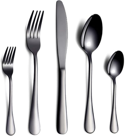 Dailygoods- Bestekset 30-delig - Roestvrij Staal - Bestekset 6 Persoons - Messen/Vorken/Lepe - Duurzaam - Perfect Cadeau - Servies