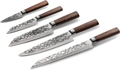 BARE Cookware Messenset, 5-delig, Duits staal en Levenslange Garantie | Complete set, hoogwaardig en duurzaam