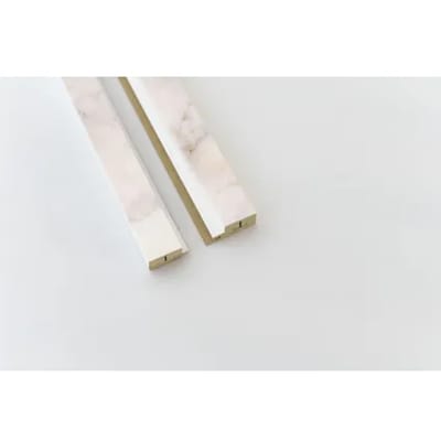 Maestro Latt Afwerkprofielset - Nude Marble + White - 277cm - 71x16mm