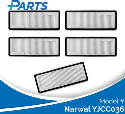 Narwal YJCC036 Filters (5 Stuks, Plus.Parts® alternatief voor CP-PJ-A00088-00-00)