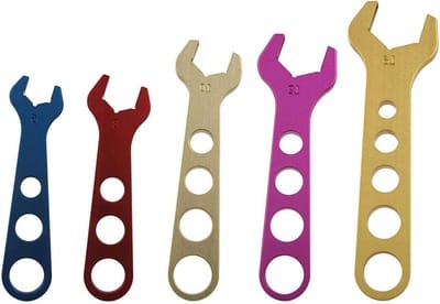 Moersleutel Set - Aluminium Sleutels - Slangkoppelingen Monteren - Verschillende Kleuren - 5 Delig - Gekleurd