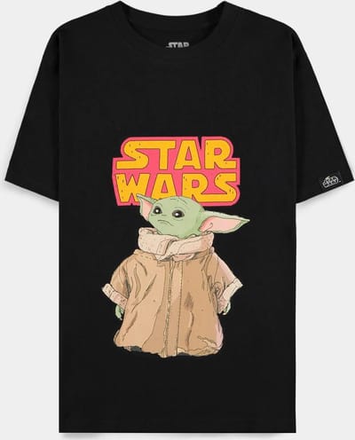 Star Wars - The Mandalorian Dames T-shirt - XL - Zwart