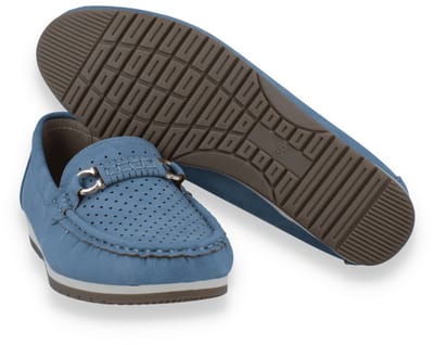 Mode-mania Dames Mocassin | Blauw | Maat: 38