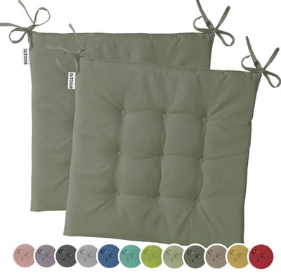 Dailygoods- Tuinkussen Waterafstotend - Set van 2 - 40 x 40 cm - Weerbestendig - Garengeverfd - UV-bestendig - Mix & Match Kleur - Zitkussen