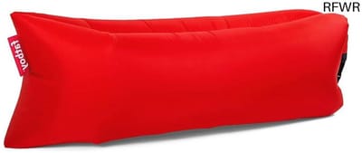 RFWR® Opblaasbare Loungebank - Comfortabele Zitzak voor Binnen & Buiten - Ideaal voor Camping, Strand & Tuin - 200 x 90 x 50 cm - Geen Pomp Nodig - Rood