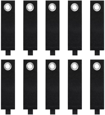 Dailygoods- Kabelriemen 10 Stuks - Herbruikbare Kabelbinders - Verlengkabelhouder - Duurzaam en Robuust - Tot 22 kg - Eenvoudig te Gebruiken