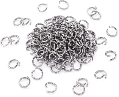 500 stuks roestvrijstalen zilveren open veerringen 7 mm 20 gauge ronde metalen vergrendelingsverbinding voor het maken van sieraden