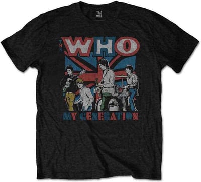 The Who - My Generation Sketch Heren T-shirt - S - Zwart