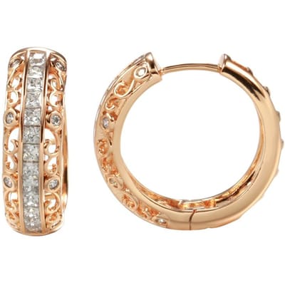 Boucles d'oreilles pendantes ethniques pour mariée, or rose, zircon naturel, pour femmes, mode, bijoux de mariage, fleur creuse, grandes boucles d'oreilles beige