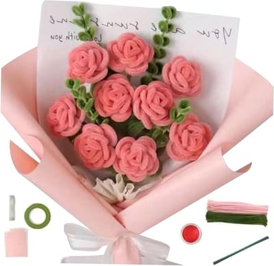 Pijpenreiniger Rozenboeket - Knutselset Bloemen - Bloemen Maken - Flexibel en Buigbaar - 30 cm - Gekleurd