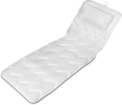 Badkussen - Orthopedische ondersteuning - Anti-slip zuignappen - Home spa kussen voor ultiem comfort en ontspanning - Wit - XL