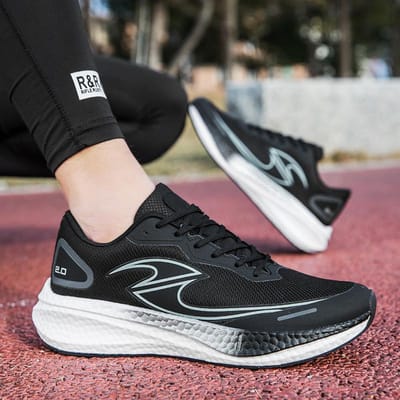 Lichtgewicht Ademend Wandelen Reizen Essentieel Unisex Sportschoenen Hardloopschoenen voor Mannen Origineel Buiten Mesh Koppel Sneakers 36 white