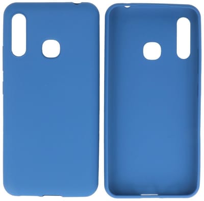Hoesje Geschikt voor de Samsung Galaxy A70e - Backcover Color Telefoonhoesje - Navy
