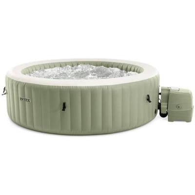 Intex Purespa Bubble Massage Opblaasbare spa 6 persoons - Ø 216 x 71 cm Olijf Groen
