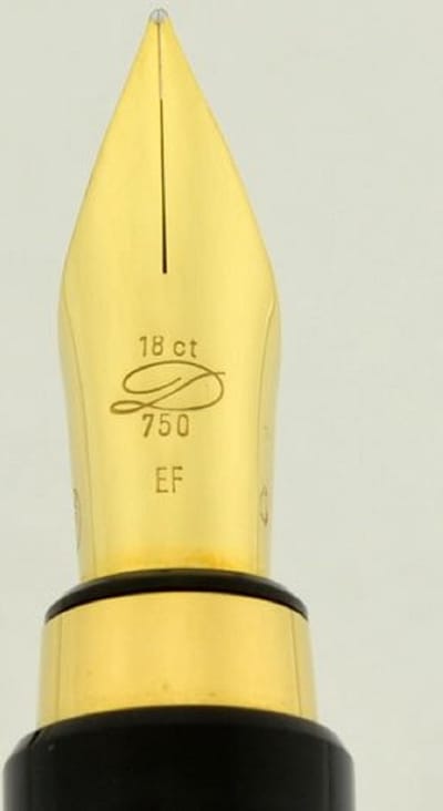 S.T. Dupont - penpunt voor vulpen Montparnasse M2 - goud 18kt - extra fijn