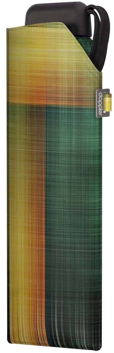 doppler paraplu Carbonsteel Slim Mini Printed Pattern Noble Check Gold veelkleurig