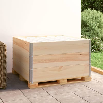 vidaXL - Palletopzetranden - 3 - st - 100x100 - cm - massief - grenenhout