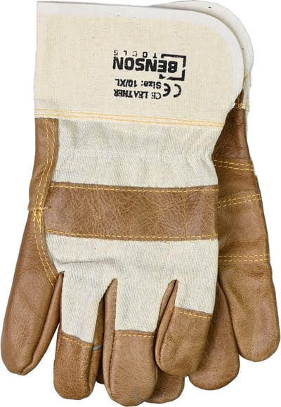 Benson Werkhandschoen meubelleder - luxe bescherming - XL - maat 10 - set