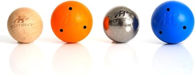 Gewogen Hockey Oefenballen Set (4 Stuks) - Indoor & Off-Ice Stickhandling Training
