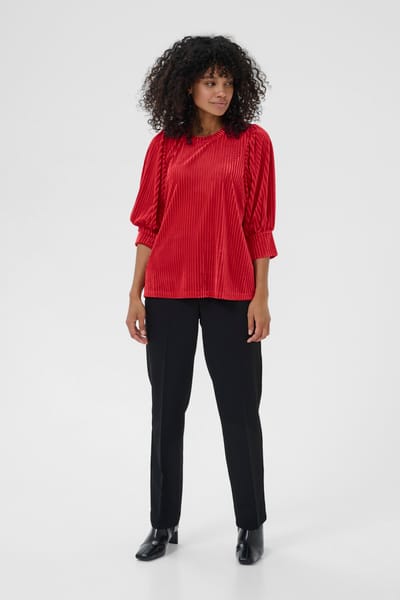Blouse met lange mouwen KAcaca Blouse met lange mouwen Loose fit red