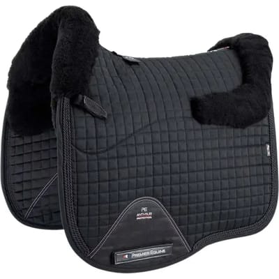 Premier Equine Cc Merino Wool European Dressage Square Zadeldekje Zwart Full