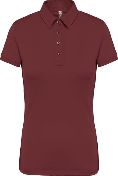 Kariban Damespolo korte mouwen van jersey K263 - Wine - M