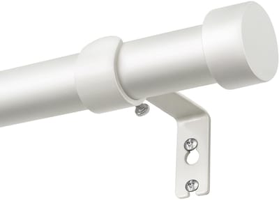 Dailygoods- Gordijnroede Uitschuifbaar 80-304 cm - 25 mm Diameter - Gordijnroede voor Ooggordijnen - Eindkap Eindstukken - Woondecoratie - Raamdecoratie