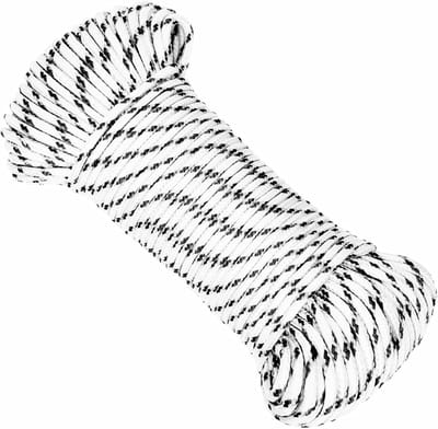 Scheepslijn Gevlochten - Touw Polyester - Veilig Vastleggen - Hoge UV bescherming - 3 mm x 500 m - Wit